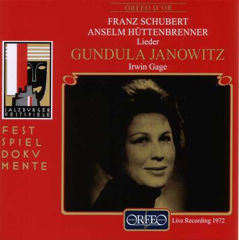 Gundula Janowitz - Salzburger Festspiele 1972, CD