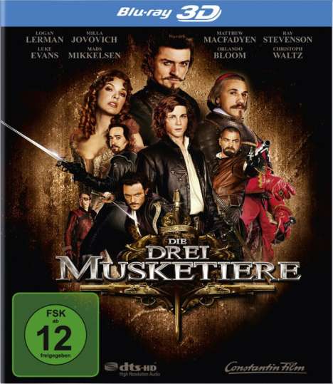Die drei Musketiere (2011) (3D Blu-ray), Blu-ray Disc