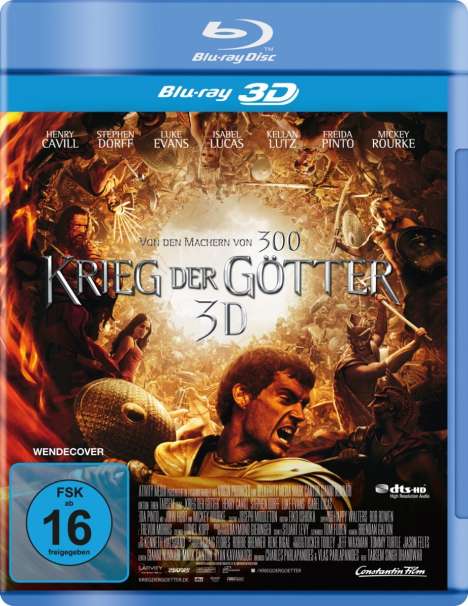 Krieg der Götter (3D Blu-ray), Blu-ray Disc