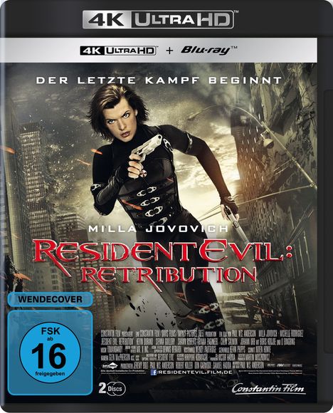 Resident Evil: Retribution (Ultra HD Blu-ray &amp; Blu-ray), 1 Ultra HD Blu-ray und 1 Blu-ray Disc