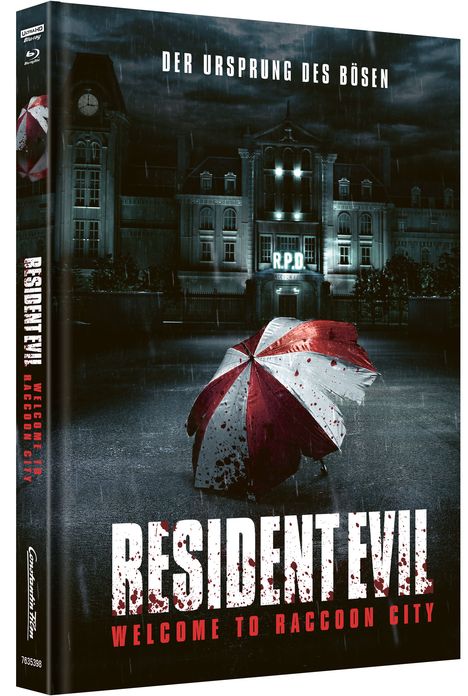 Resident Evil: Welcome to Raccoon City (Ultra HD Blu-ray &amp; Blu-ray im Mediabook), 1 Ultra HD Blu-ray und 1 Blu-ray Disc