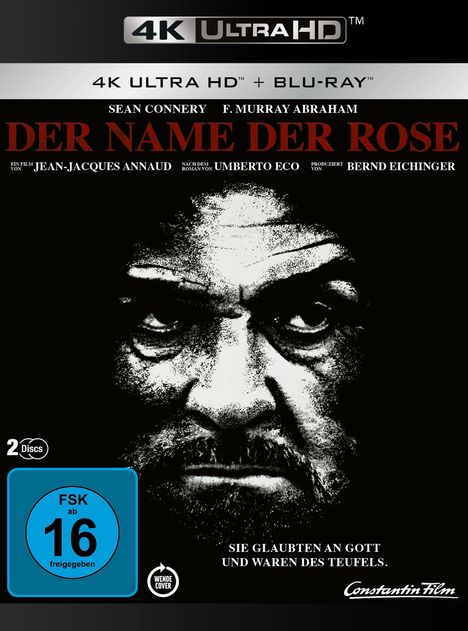 Der Name der Rose (Ultra HD Blu-ray &amp; Blu-ray), 1 Ultra HD Blu-ray und 1 Blu-ray Disc