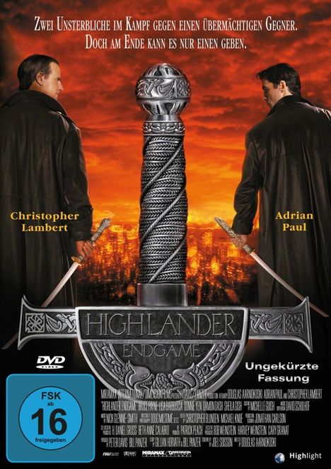 Highlander 4 - Endgame, DVD