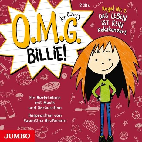 Jen Carney: O.M.G. Billie! Regel Nr. 1: Das Leben ist kein Kekskonzert, 2 CDs