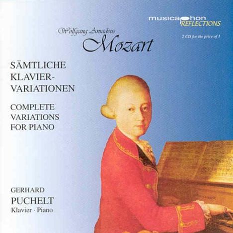 Wolfgang Amadeus Mozart (1756-1791): Variationen KV 24,25,179,180,264,265,352-354, 2 CDs