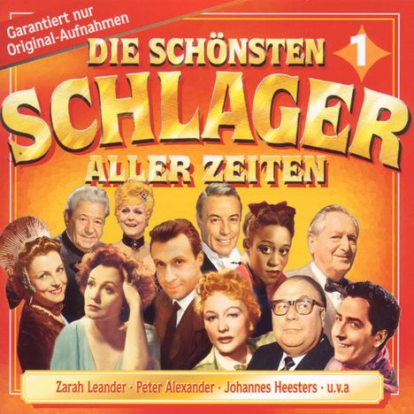 Die schönsten Schlager aller Zeiten Folge 1, CD