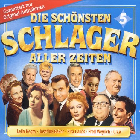 Die schönsten Schlager aller Zeiten Folge 5, CD