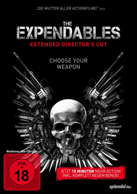 The Expendables (Extended Director's Cut), DVD