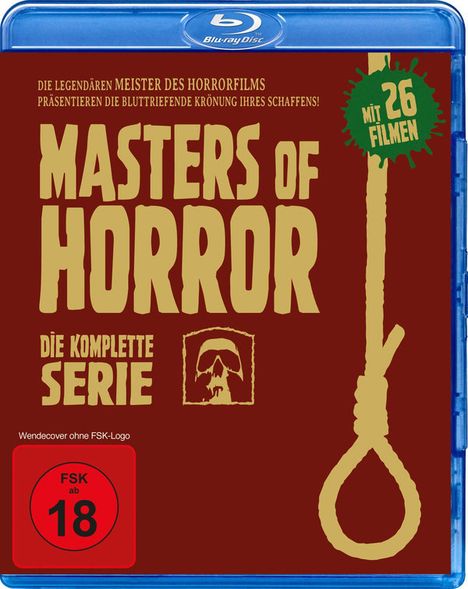 Masters of Horror (Komplette Serie) (Blu-ray), 8 Blu-ray Discs