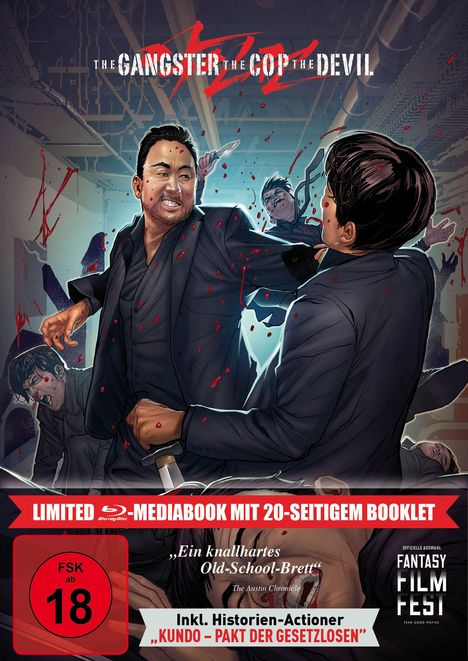 The Gangster, The Cop, The Devil (Blu-ray &amp; DVD im Mediabook), 1 Blu-ray Disc und 1 DVD
