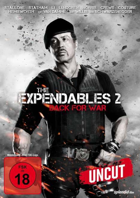 The Expendables 2 - Back For War, DVD