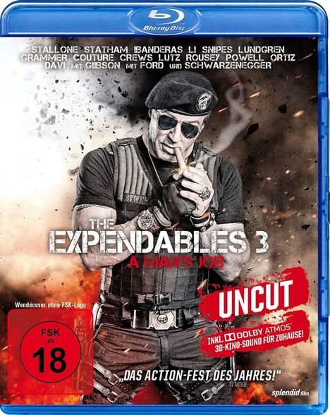 The Expendables 3 - A Man's Job (Blu-ray), Blu-ray Disc