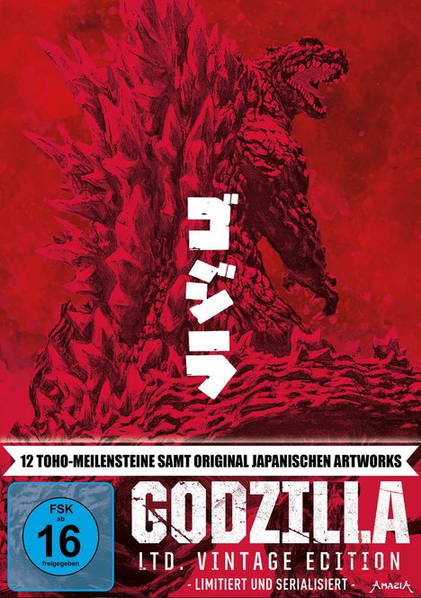 Godzilla (Limited Vintage Edition) (12 Filme) (Blu-ray), 12 Blu-ray Discs