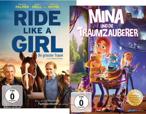 Mina und die Traumzauberer / Ride Like A Girl, 2 DVDs