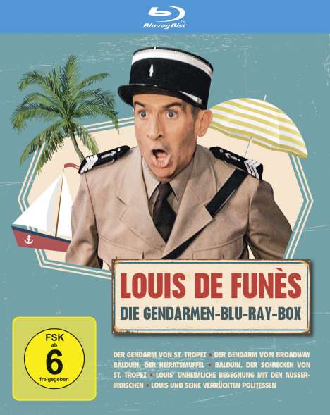 Louis de Funès: Die Gendarmen-Blu-ray-Box (Blu-ray), 3 Blu-ray Discs