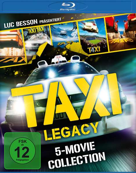 Taxi Legacy - 5-Movie Collection (Blu-ray), 5 Blu-ray Discs