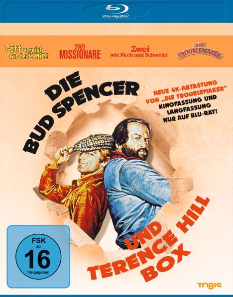 Die Bud Spencer und Terence Hill Box (Blu-ray), 4 Blu-ray Discs