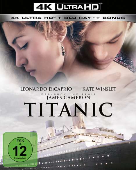 Titanic (1997) (Ultra HD Blu-ray &amp; Blu-ray), 1 Ultra HD Blu-ray und 2 Blu-ray Discs