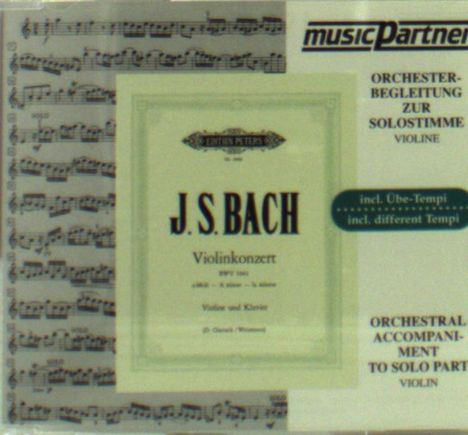 CD zu Übungszwecken - Johann Sebastian Bach: Violinkonzert BWV 1041, CD