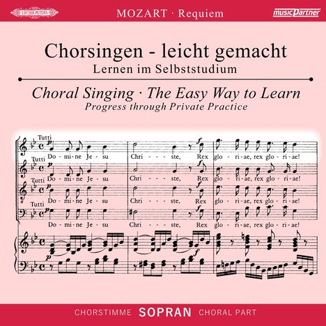 Chorsingen leicht gemacht - Wolfgang Amadeus Mozart: Requiem d-moll KV 626 (Sopran), CD