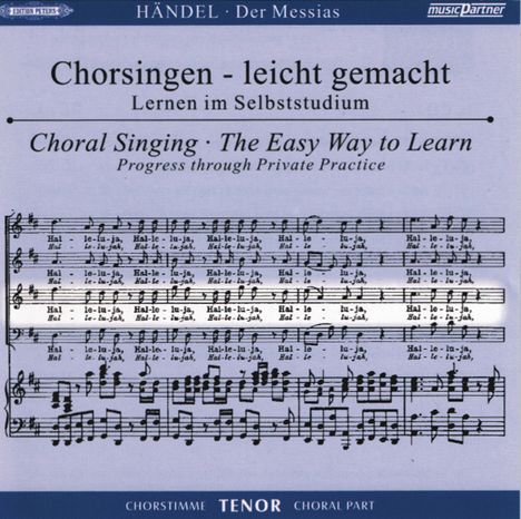 Chorsingen leicht gemacht - Georg Friedrich Händel: Der Messias (Tenor), 2 CDs