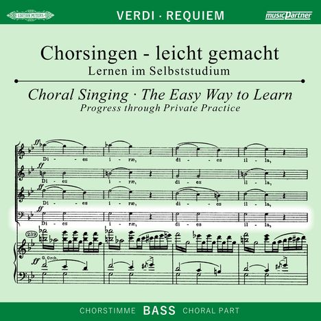 Chorsingen leicht gemacht - Giuseppe Verdi: Requiem (Bass), 2 CDs