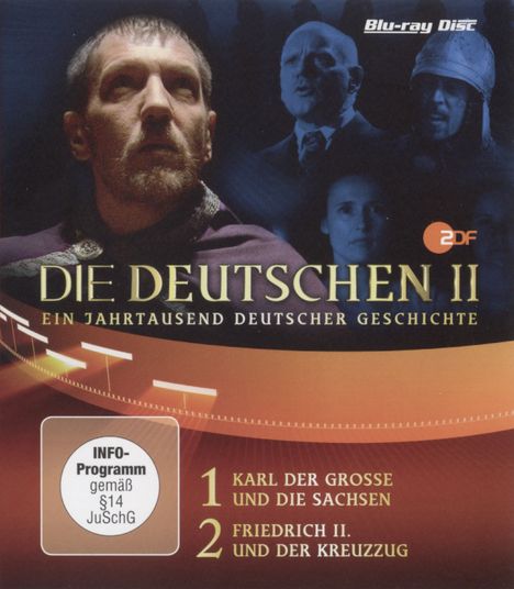 Die Deutschen II Teil 1+2: Karl der Gr. / Friedrich II. (Blu-ray), Blu-ray Disc