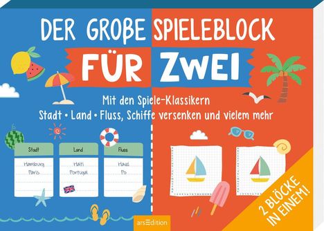 Der große Spieleblock für zwei, Spiele