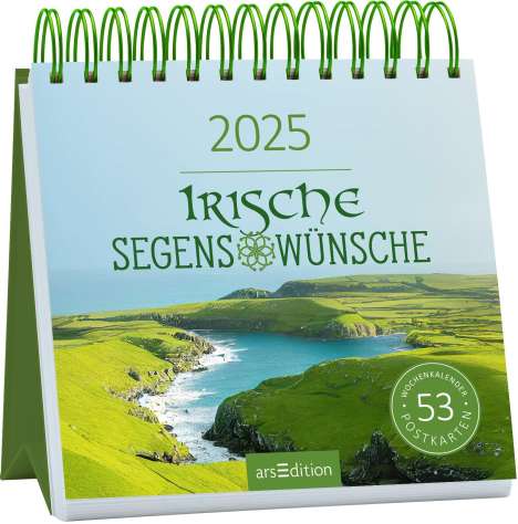Postkartenkalender Irische Segenswünsche 2025, Kalender