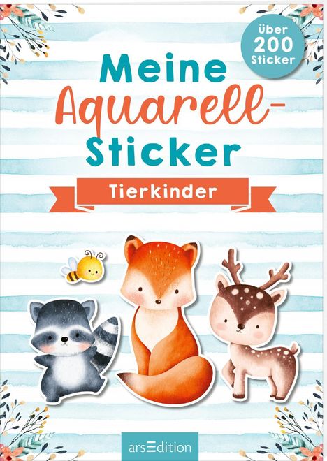 Meine Aquarell-Sticker - Tierkinder, Diverse