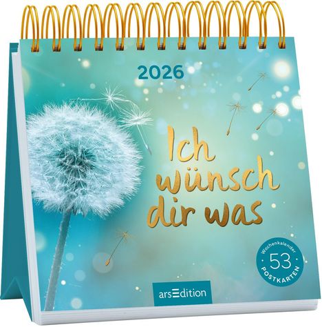 Postkartenkalender Ich wünsch dir was 2026, Kalender