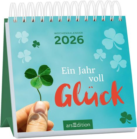 Mini-Wochenkalender Ein Jahr voll Glück 2026, Kalender