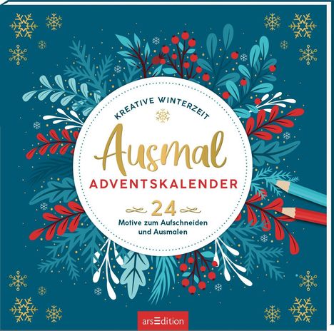 Ausmal-Adventskalender - Kreative Winterzeit, Buch