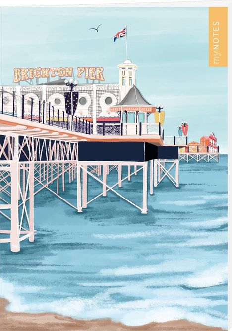 myNOTES Papeterie: Notizheft Simply, Katy - Brighton Pier, Diverse