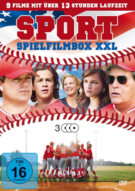 Sport Spielfilmbox XXL (9 Filme auf 3 DVDs), 3 DVDs