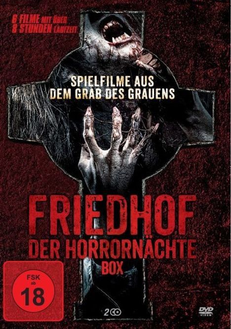 Friedhof der Horrornächte (6 Filme auf 2 DVDs), 2 DVDs