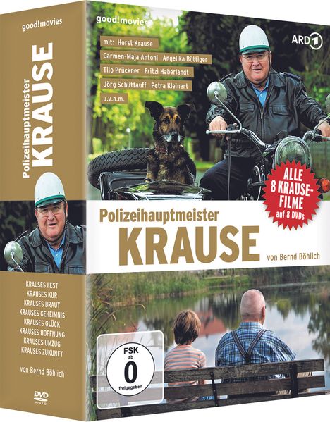 Polizeihauptmeister Krause (8 Filme) (mit signiertem Foto, exklusiv für jpc), 8 DVDs