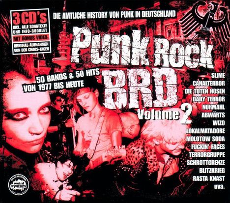 Punk Rock BRD Vol. 2: 1977 bis heute, 3 CDs