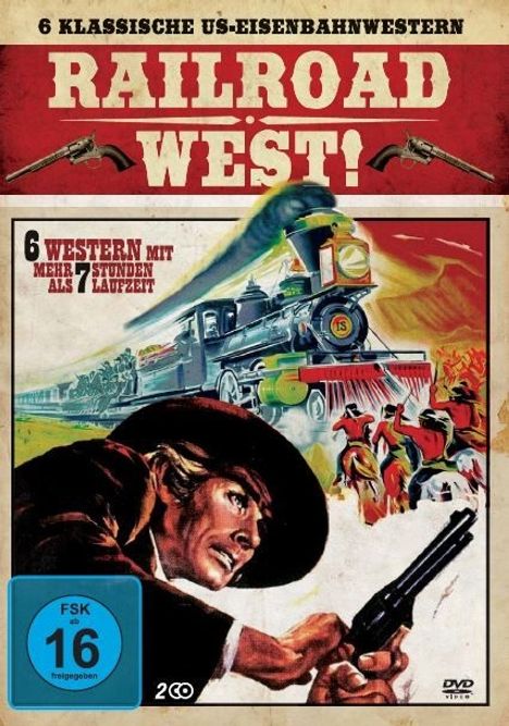 Railroad West! - 6 Klassische US-Eisenbahnwestern, 2 DVDs