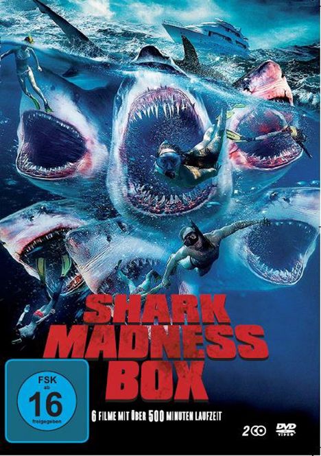 Shark Madness Box (6 Filme auf 2 DVDs), 2 DVDs