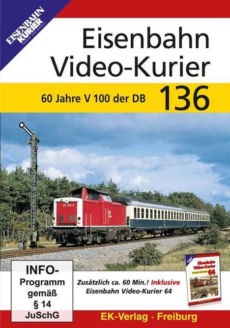 Eisenbahn Video-Kurier 136 - 60 Jahre V100 der DB, DVD