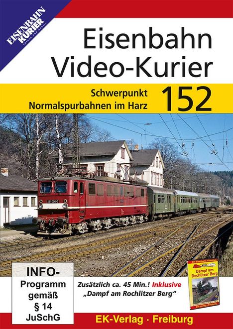 Eisenbahn Video-Kurier 152 - Schwerpunkt Normalspurbahnen im Harz, DVD