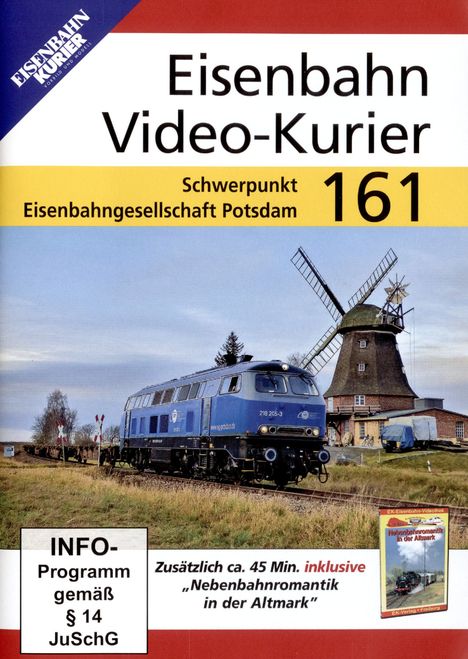 Eisenbahn Video-Kurier 161 - Schwerpunkt Eisenbahngesellschaft Potsdam, DVD