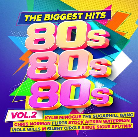 80s 80s 80s - The Biggest Hits Vol. 2, 2 CDs