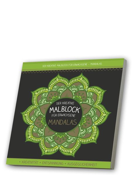 Malblock für Erwachsene mit CD: Mandalas, Buch