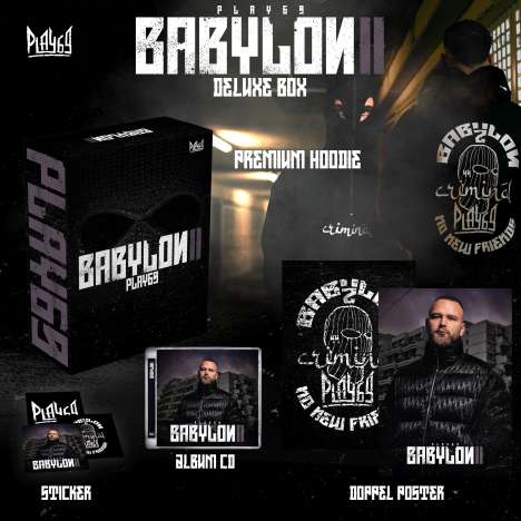 Play69: Babylon II (Limited Deluxe Box), 1 CD und 1 Merchandise