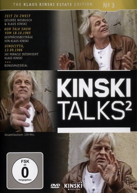 Kinski Talks 2, DVD