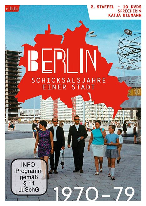 Berlin - Schicksalsjahre einer Stadt Staffel 2 (1970-1979), 10 DVDs
