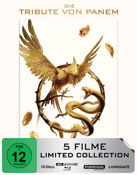 Die Tribute von Panem (5 Filme Limited Collection) (Ultra HD Blu-ray & Blu-ray), 5 Ultra HD Blu-rays und 5 Blu-ray Discs
