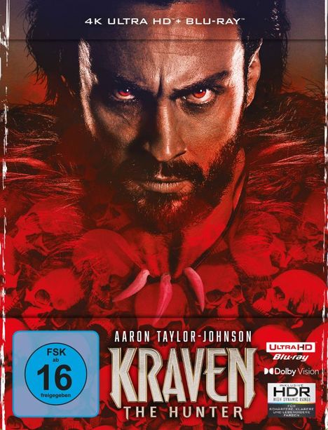 Kraven the Hunter (Ultra HD Blu-ray &amp; Blu-ray im Steelbook), 1 Ultra HD Blu-ray und 1 Blu-ray Disc